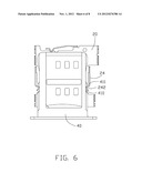 TRAY-TYPE CARD CONNECTOR WITH DUAL FEELINGS DURING BOTH INSERTION AND     EJECTION OF TRAY diagram and image