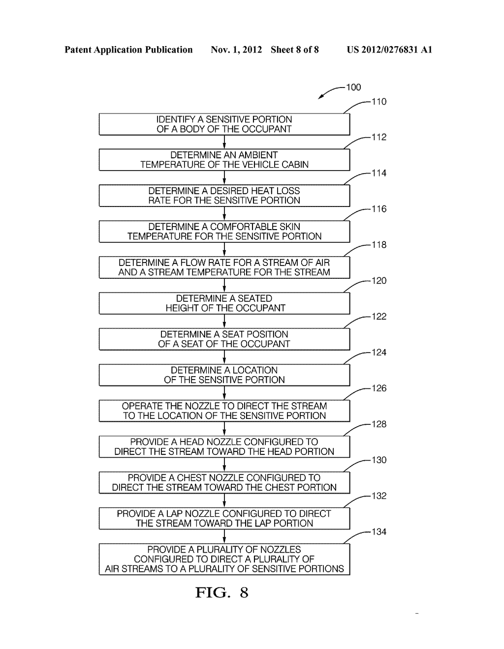 System and Method of Providing Quick Thermal Comfort with Reduced Energy     by Using Directed Spot Conditioning - diagram, schematic, and image 09