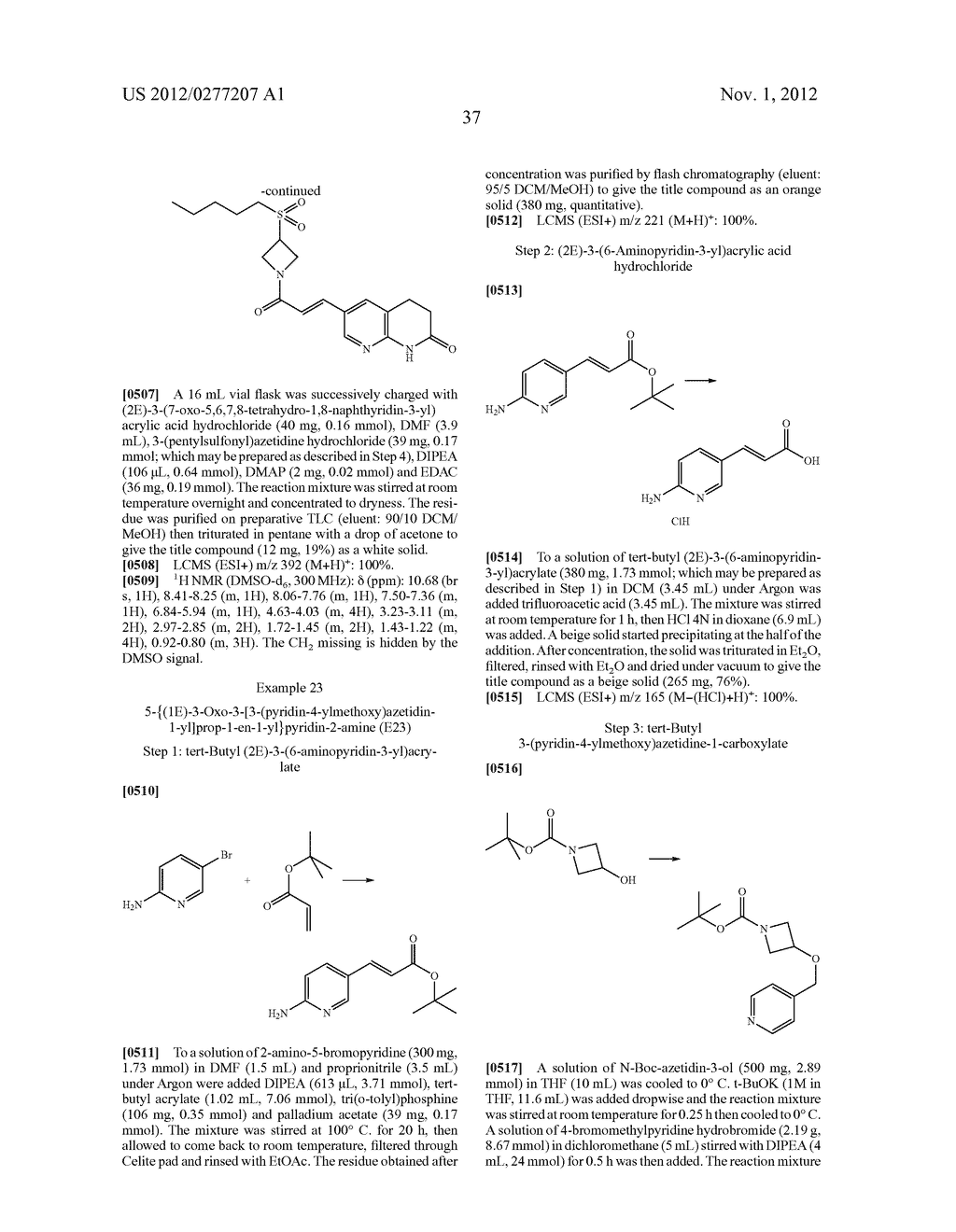 NOVEL HETEROCYCLIC ACRYLAMIDES AND THEIR USE AS PHARMACEUTICALS - diagram, schematic, and image 40
