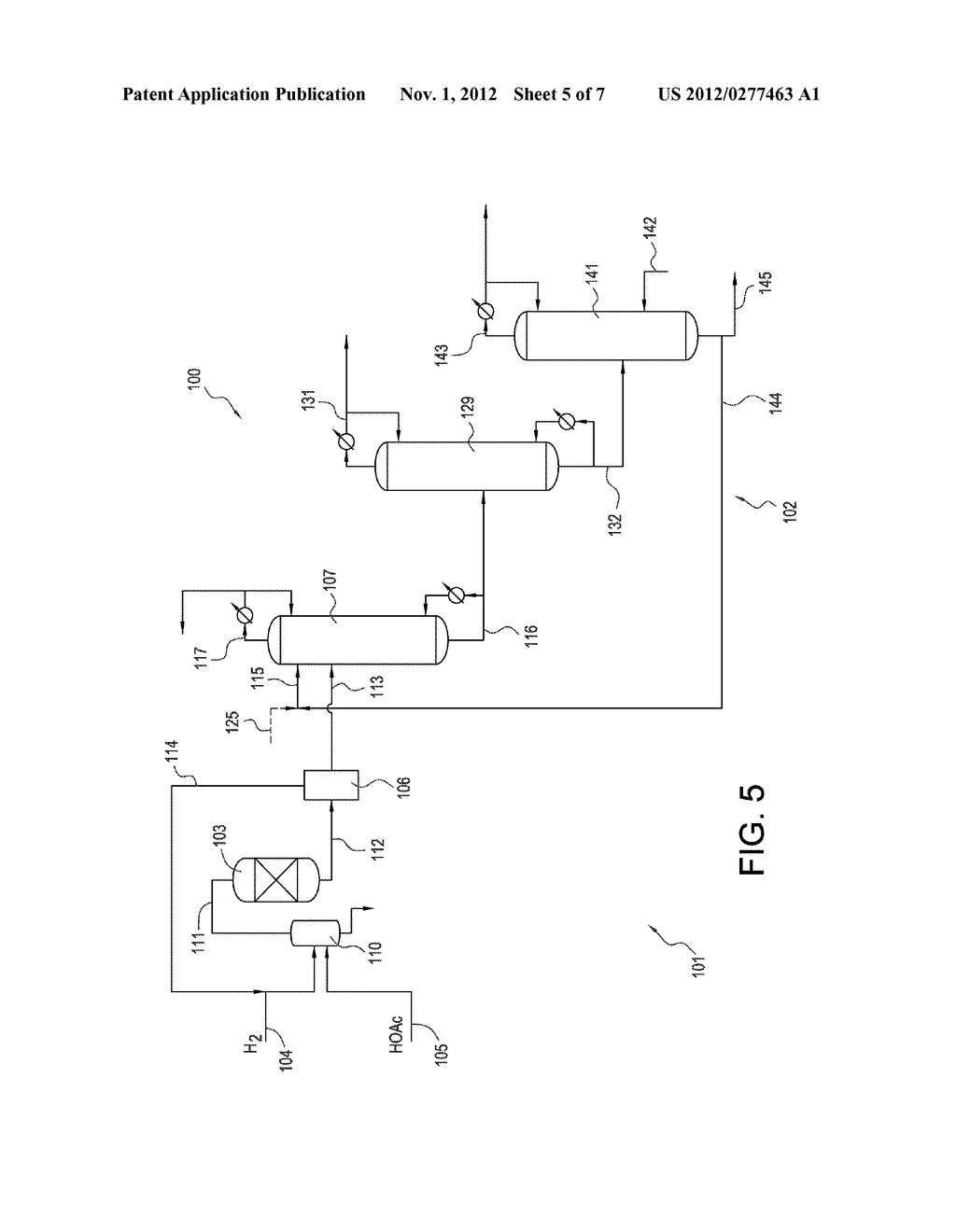 Extractive Distillation of Crude Alcohol Product - diagram, schematic, and image 06