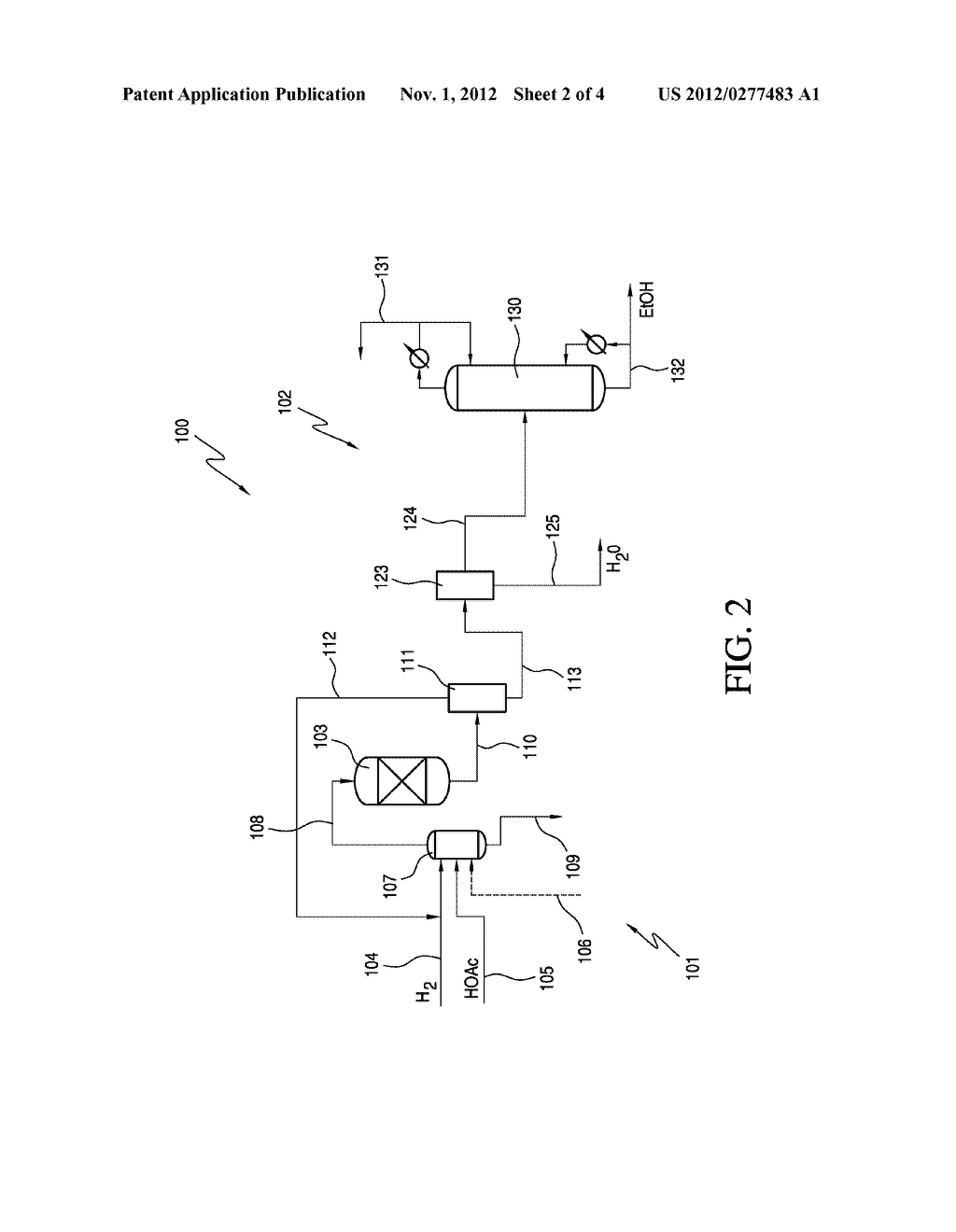 Water Control In Alcohol Production From Hydrogenation - diagram, schematic, and image 03