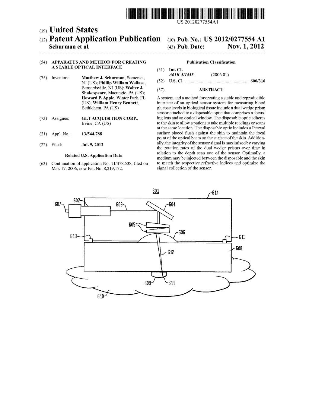 APPARATUS AND METHOD FOR CREATING A STABLE OPTICAL INTERFACE - diagram, schematic, and image 01