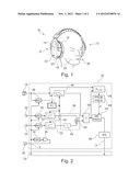 COMBINED MICROPHONE AND EARPHONE AUDIO HEADSET HAVING MEANS FOR DENOISING     A NEAR SPEECH SIGNAL, IN PARTICULAR FOR A   HANDS-FREE  TELEPHONY SYSTEM diagram and image