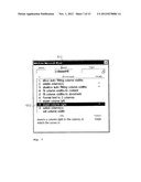 METHOD FOR SELECTING ELEMENTS IN TEXTUAL ELECTRONIC LISTS AND FOR     OPERATING COMPUTER-IMPLEMENTED PROGRAMS USING NATURAL LANGUAGE COMMANDS diagram and image