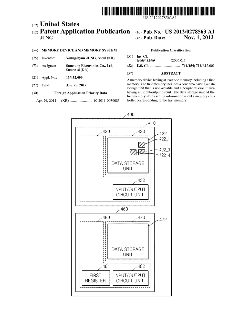 MEMORY DEVICE AND MEMORY SYSTEM - diagram, schematic, and image 01