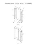 CHAMFERED NARROW SIDE COPPER PLATE FOR MOULD WITH FUNNEL-SHAPED CURVED     SURFACE diagram and image