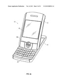 HANDHELD MOBILE COMMUNICATION DEVICE WITH MOVEABLE DISPLAY/COVER MEMBER diagram and image