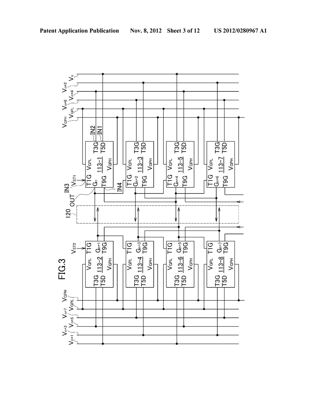 GATE SIGNAL LINE DRIVE CIRCUIT AND DISPLAY DEVICE - diagram, schematic, and image 04
