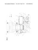 PROJECTION DISPLAY DEVICE HAVING AN OPERATION SECTION FOR DISPLACING A     LENS diagram and image