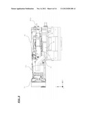 PROJECTION DISPLAY DEVICE HAVING AN OPERATION SECTION FOR DISPLACING A     LENS diagram and image