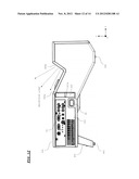 PROJECTION DISPLAY DEVICE HAVING AN OPERATION SECTION FOR DISPLACING A     LENS diagram and image