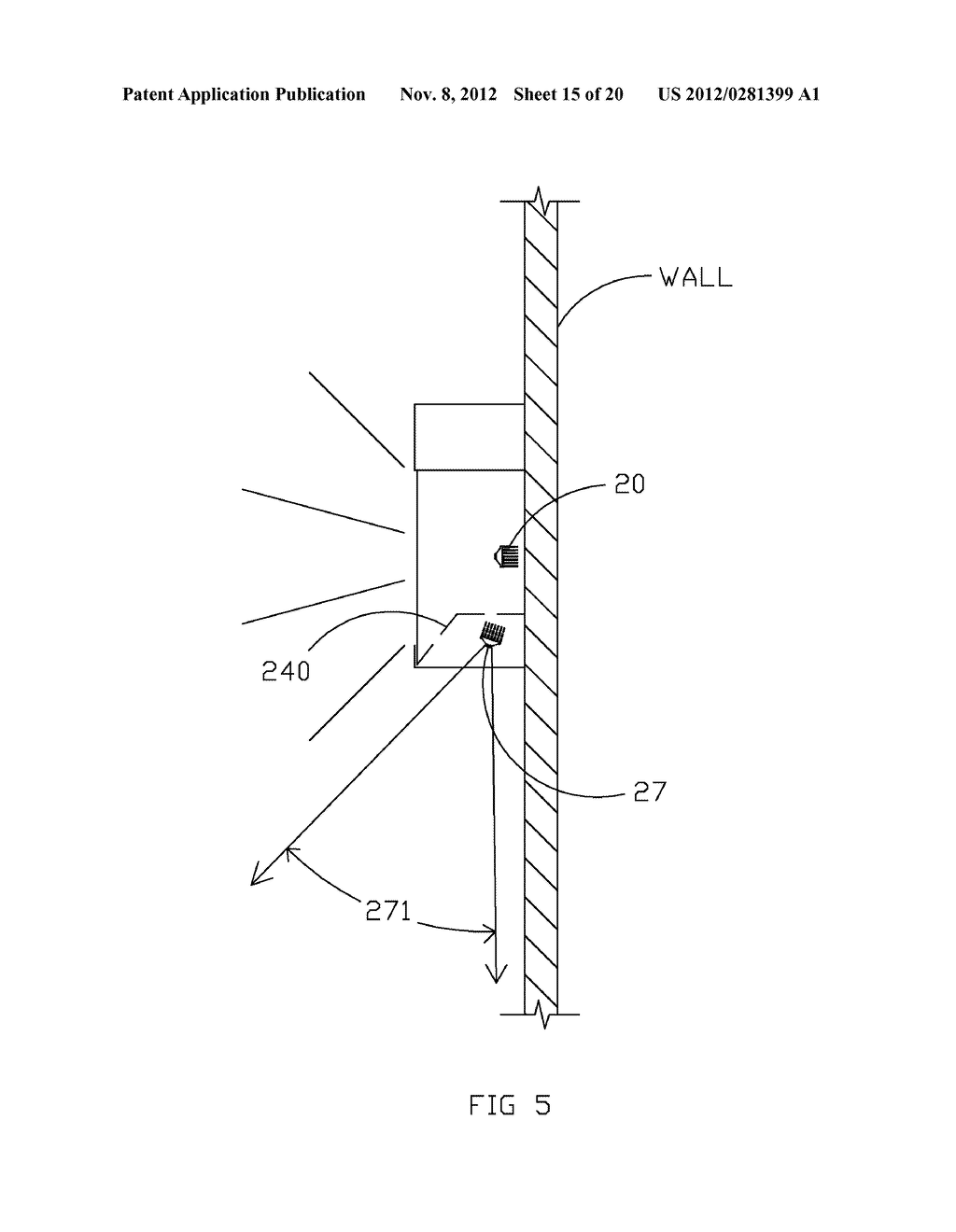 LIGHTING SYSTEM WITH COMBINED DIRECTLY VIEWABLE LUMINOUS OR TRANSMISSIVE     SURFACE AND CONTROLLED AREA ILLUMINATION - diagram, schematic, and image 16