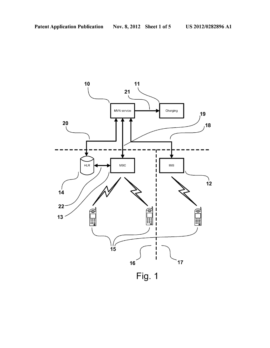 Method, Apparatus and System for a Mobile Virtual Number Service in a     Mobile Telecommunications System - diagram, schematic, and image 02