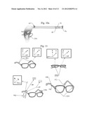 Cellphone managed Hearing Eyeglasses diagram and image