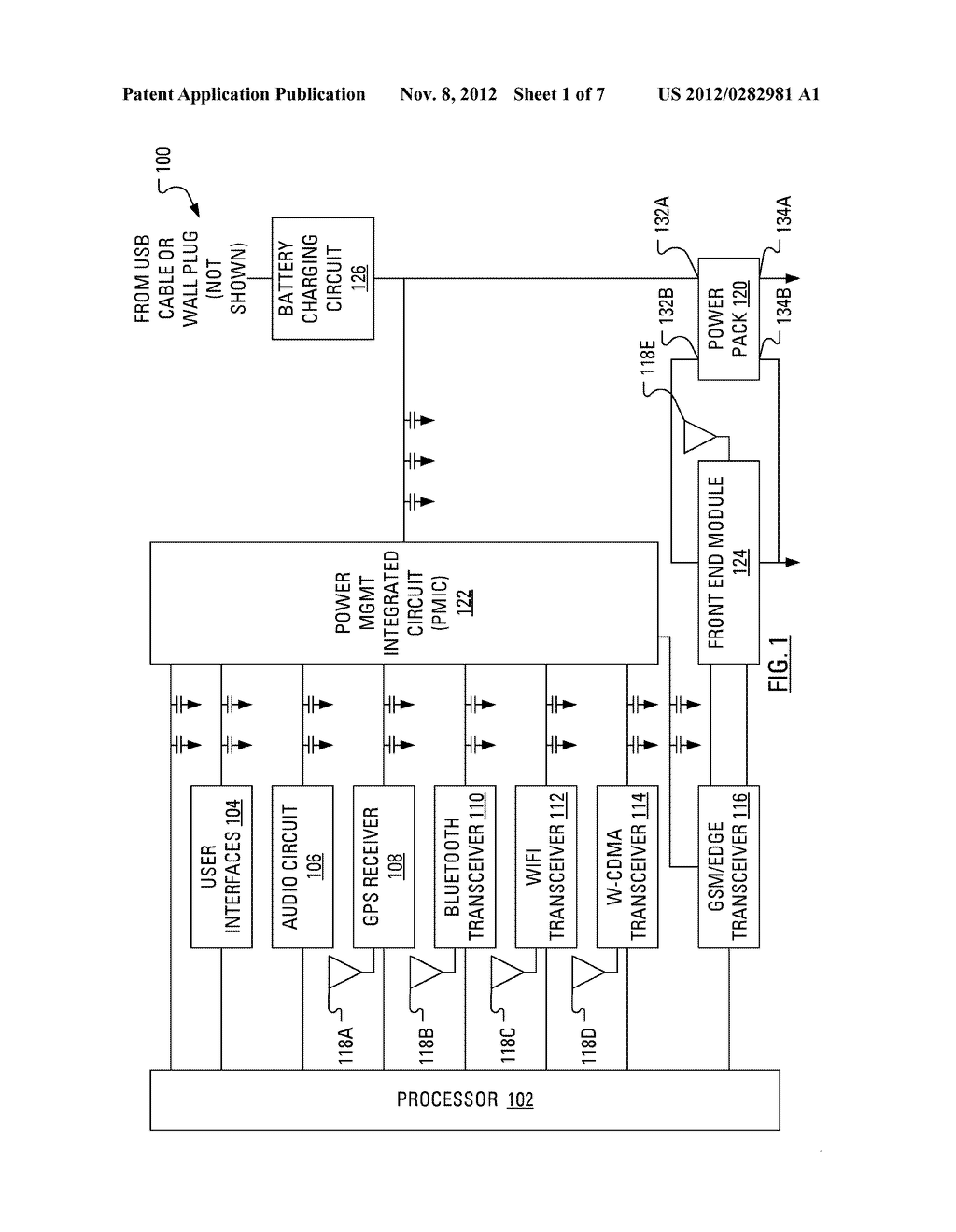 MOBILE COMMUNICATION DEVICE EMPLOYING POWER PACK WITH MULTIPLE PAIRS OF     TAPS - diagram, schematic, and image 02