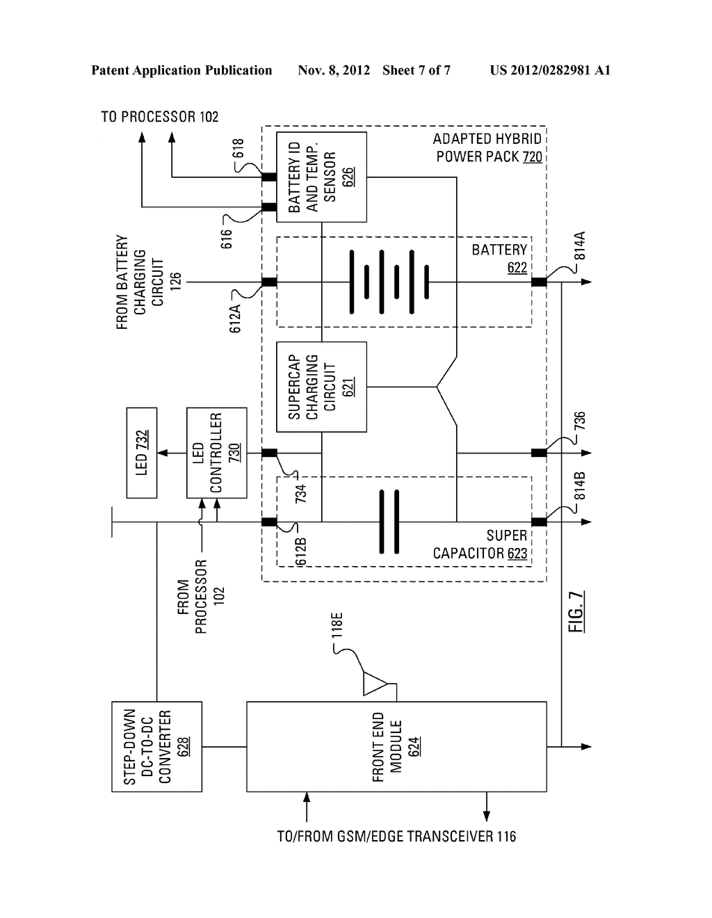 MOBILE COMMUNICATION DEVICE EMPLOYING POWER PACK WITH MULTIPLE PAIRS OF     TAPS - diagram, schematic, and image 08