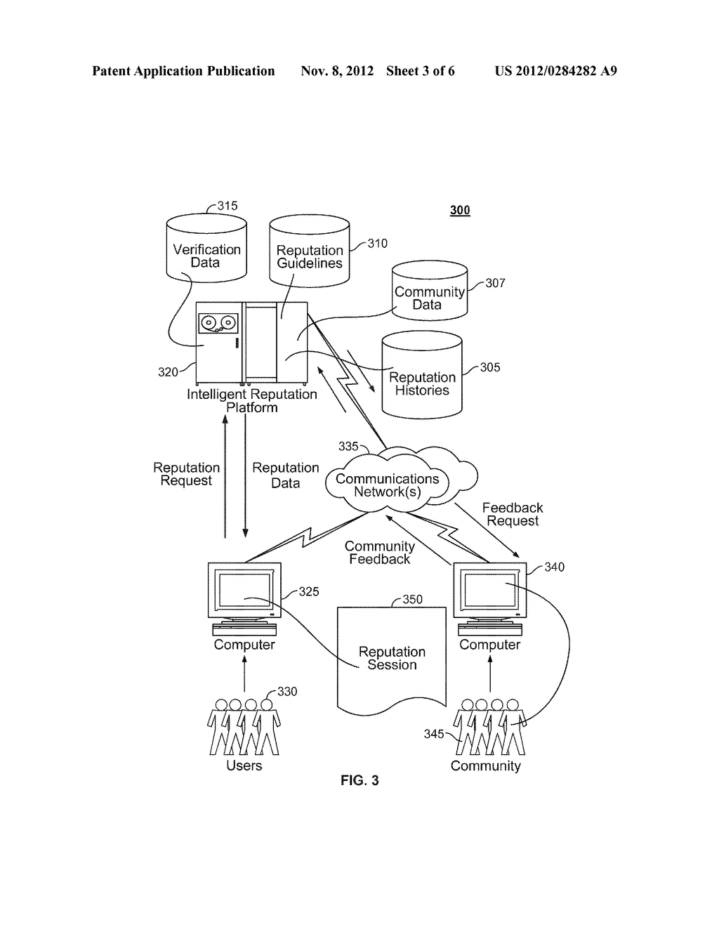 RANKING AND SELECTING ENTITIES BASED ON CALCULATED REPUTATION OR INFLUENCE     SCORES - diagram, schematic, and image 04