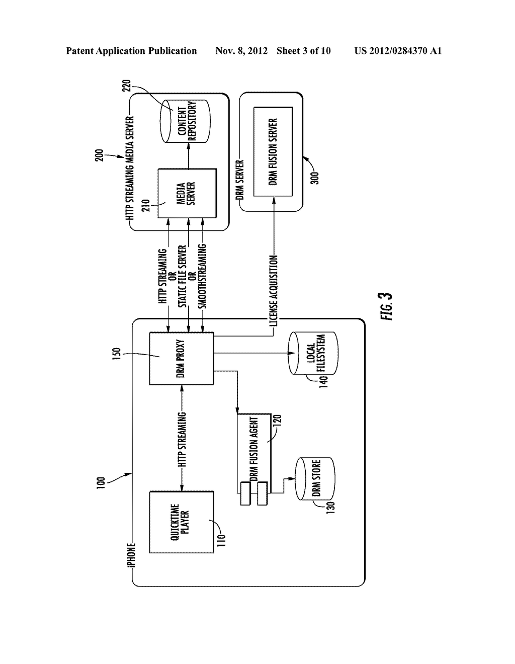 METHOD, SYSTEM, OR USER DEVICE FOR ADAPTIVE BANDWIDTH CONTROL OF PROXY     MULTIMEDIA SERVER - diagram, schematic, and image 04