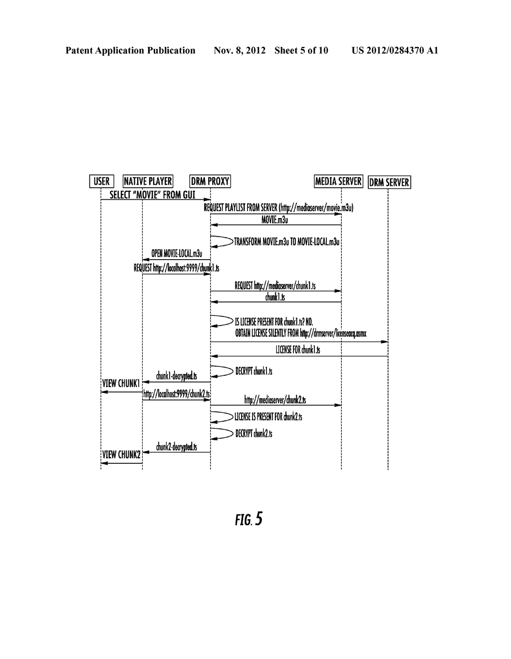 METHOD, SYSTEM, OR USER DEVICE FOR ADAPTIVE BANDWIDTH CONTROL OF PROXY     MULTIMEDIA SERVER - diagram, schematic, and image 06