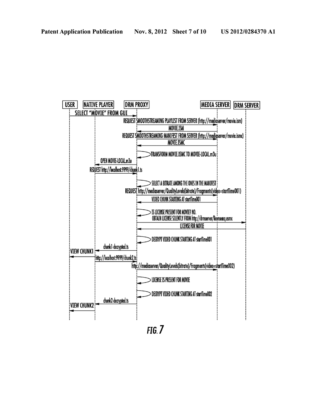 METHOD, SYSTEM, OR USER DEVICE FOR ADAPTIVE BANDWIDTH CONTROL OF PROXY     MULTIMEDIA SERVER - diagram, schematic, and image 08