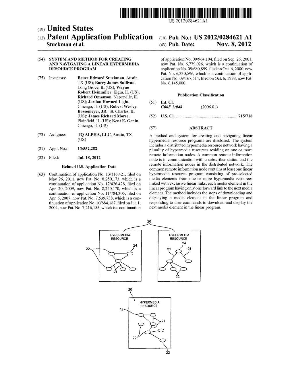 SYSTEM AND METHOD FOR CREATING AND NAVIGATING A LINEAR HYPERMEDIA RESOURCE     PROGRAM - diagram, schematic, and image 01