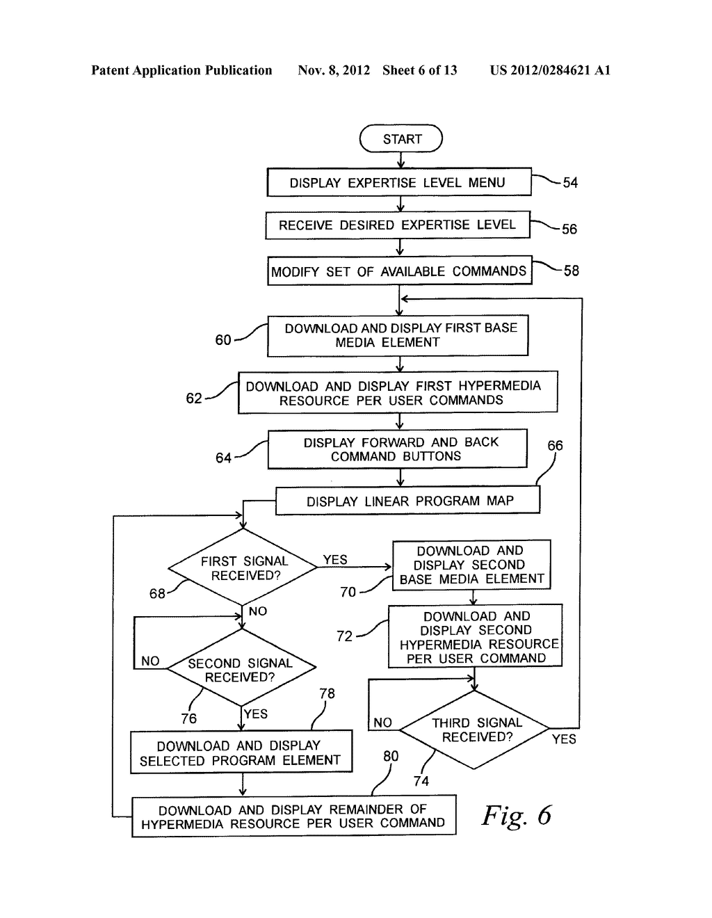 SYSTEM AND METHOD FOR CREATING AND NAVIGATING A LINEAR HYPERMEDIA RESOURCE     PROGRAM - diagram, schematic, and image 07