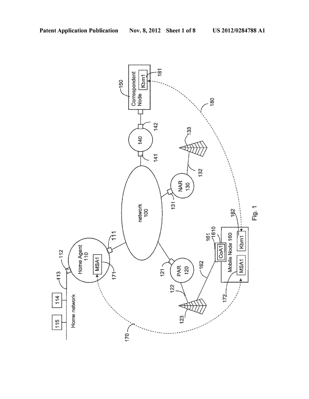 Methods and Apparatus for Sending Data Packets to and from Mobile Nodes in     a Data Network - diagram, schematic, and image 02