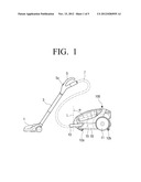 VACUUM CLEANER HAVING CYCLONE DUST COLLECTING APPARATUS diagram and image