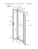 DOOR ASSEMBLY FOR AN ELECTRONIC EQUIPMENT RACK diagram and image