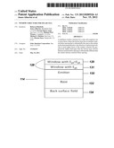 WINDOW STRUCTURE FOR SOLAR CELL diagram and image