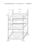 SCAFFOLDING ARRANGEMENT AND METHOD OF ASSEMBLY diagram and image