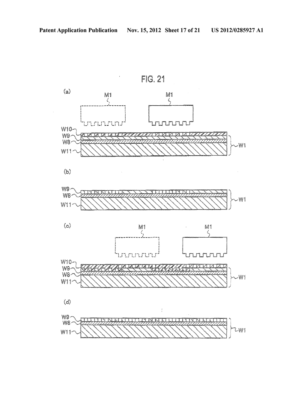 METHOD OF FORMING MICROPATTERN, DIE FORMED BY THIS METHOD OF FORMING     MICROPATTERN, TRANSFER METHOD AND MICROPATTERN FORMING METHOD USING THIS     DIE - diagram, schematic, and image 18
