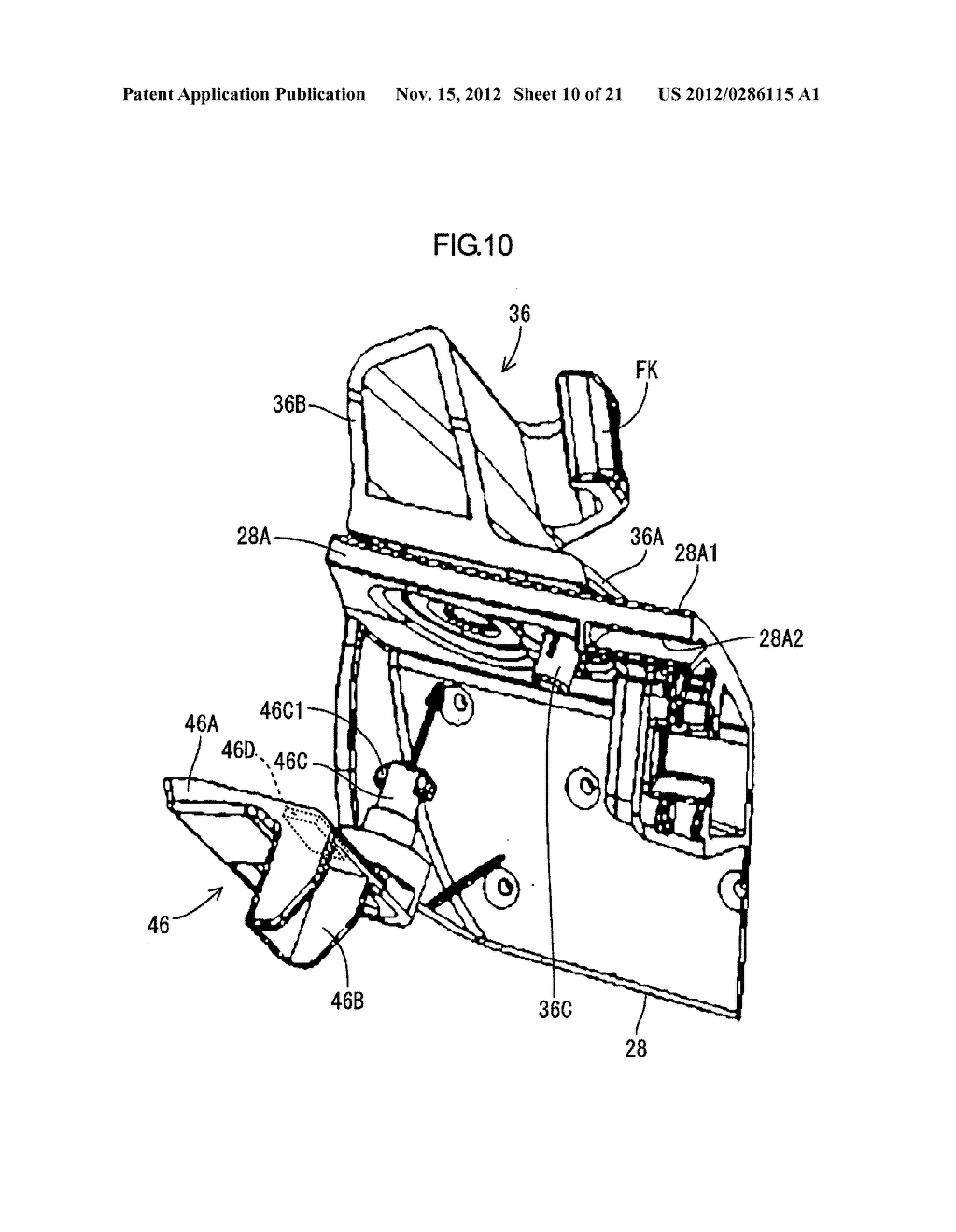 UTILITY PART ASSEMBLY FOR MOUNTING UTILITY PART TO VEHICULAR INTERIOR PART - diagram, schematic, and image 11