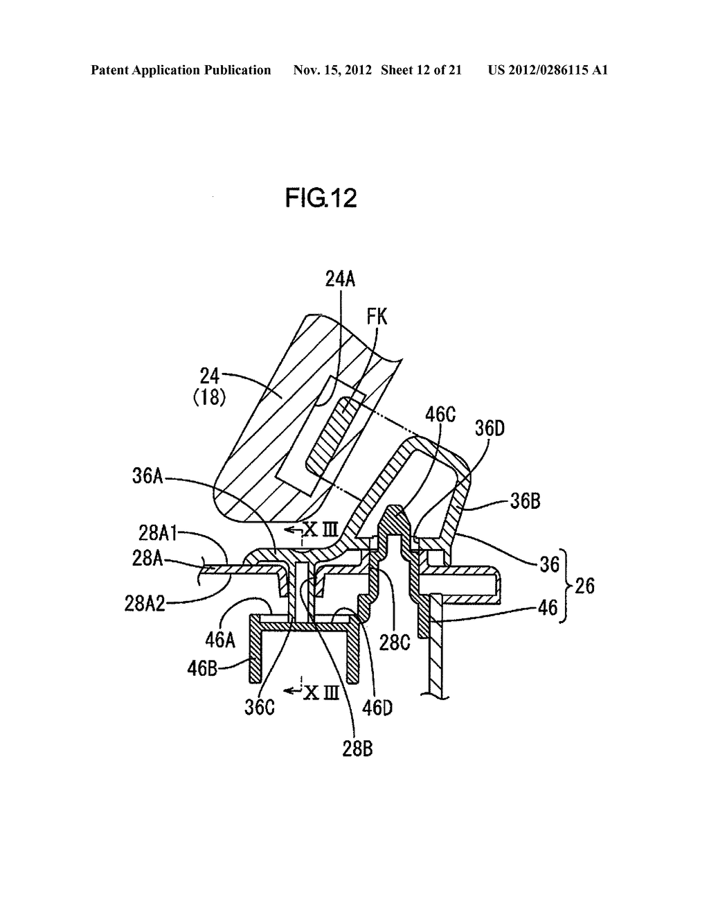 UTILITY PART ASSEMBLY FOR MOUNTING UTILITY PART TO VEHICULAR INTERIOR PART - diagram, schematic, and image 13