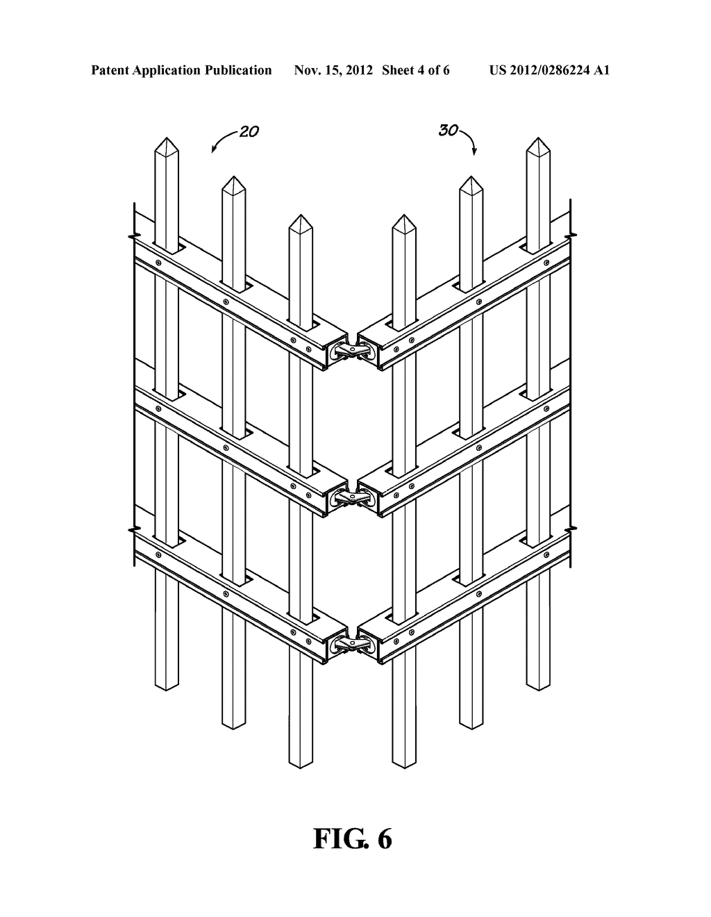 METAL FENCE ASSEMBLY WITH CONCEALED HINGE CONNECTION - diagram, schematic, and image 05