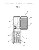 PORTABLE TERMINAL DEVICE HAVING AN ENLARGED-DISPLAY FUNCTION, METHOD FOR     CONTROLLING ENLARGED DISPLAY,  AND COMPUTER-READ-ENABLED RECORDING MEDIUM diagram and image