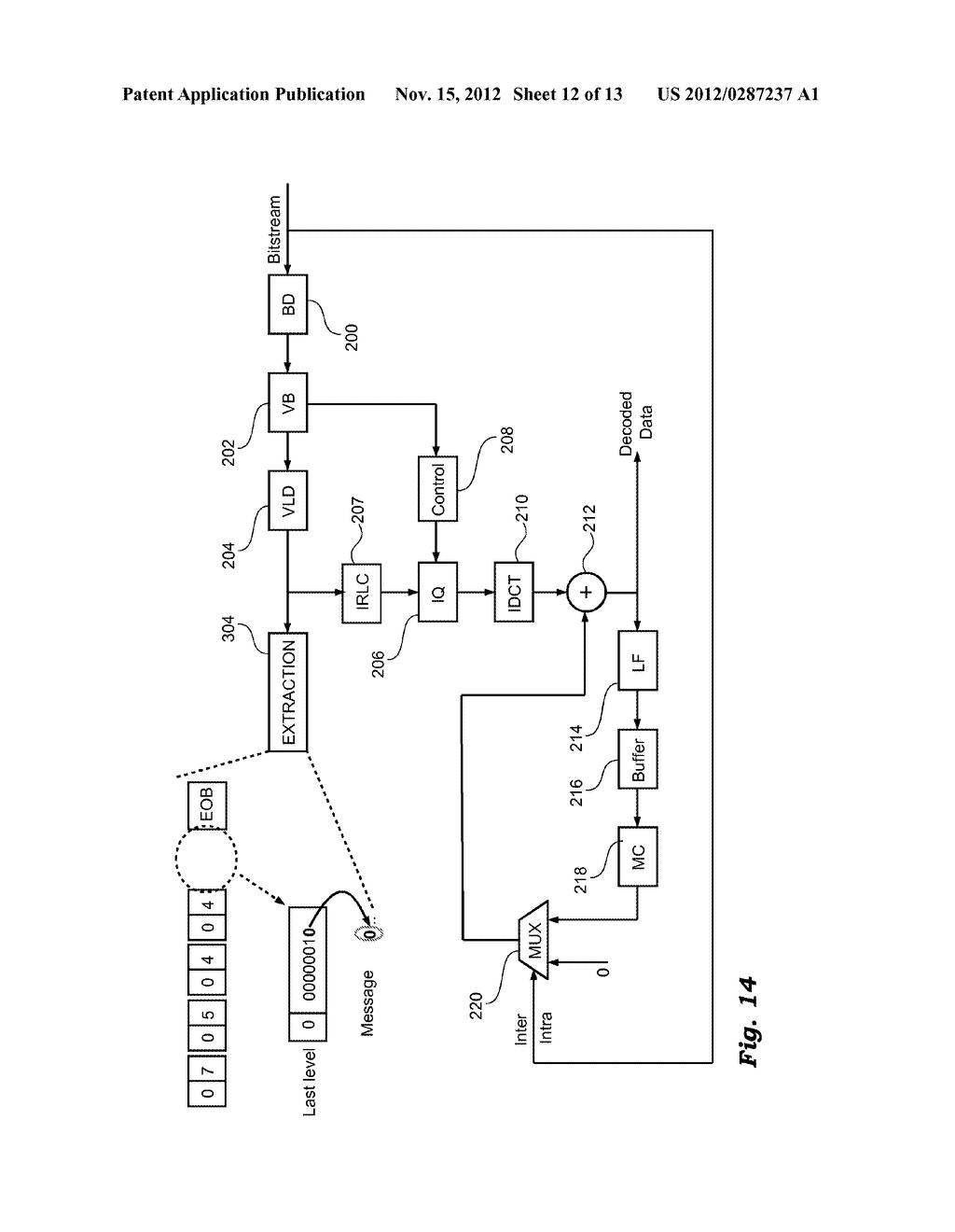 METHOD AND APPARATUS FOR PROCESSING VIDEO SIGNALS, RELATED COMPUTER     PROGRAM PRODUCT, AND ENCODED SIGNAL - diagram, schematic, and image 13