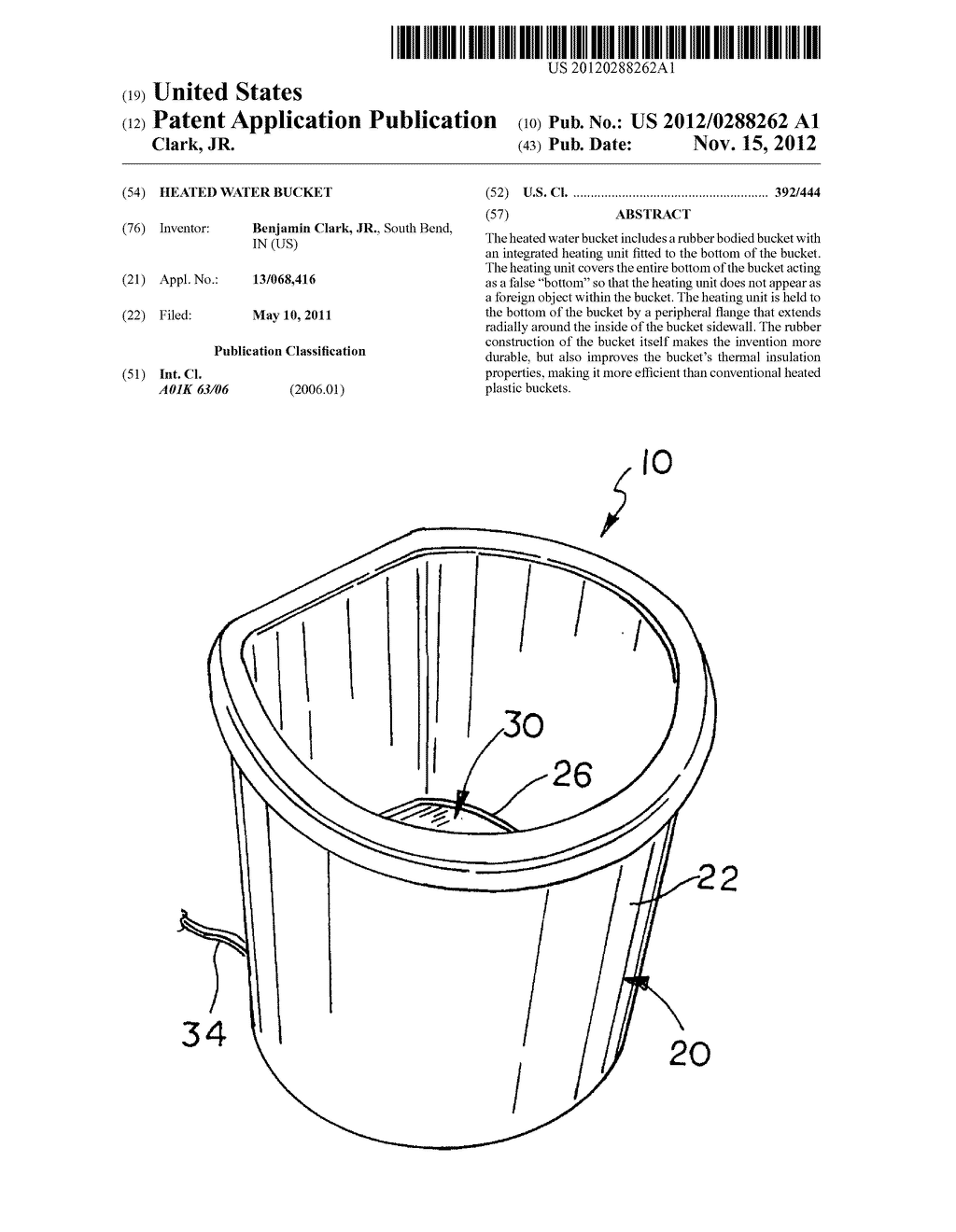 Heated water bucket - diagram, schematic, and image 01