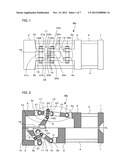 TOGGLE TYPE MOLD CLAMPING DEVICE diagram and image