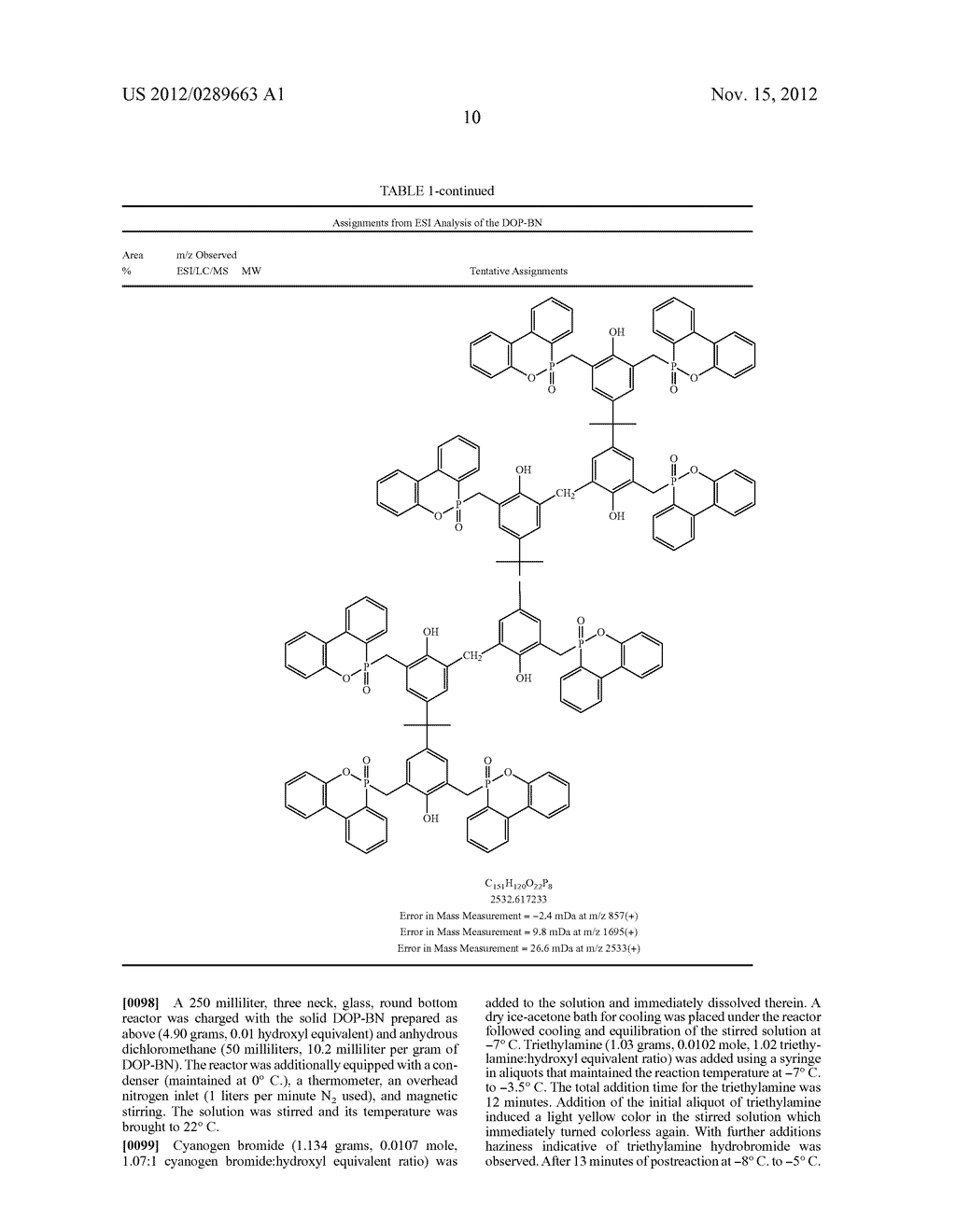 THERMOSETTING MONOMERS AND COMPOSITIONS CONTAINING PHOSPHORUS AND CYANATO     GROUPS - diagram, schematic, and image 13