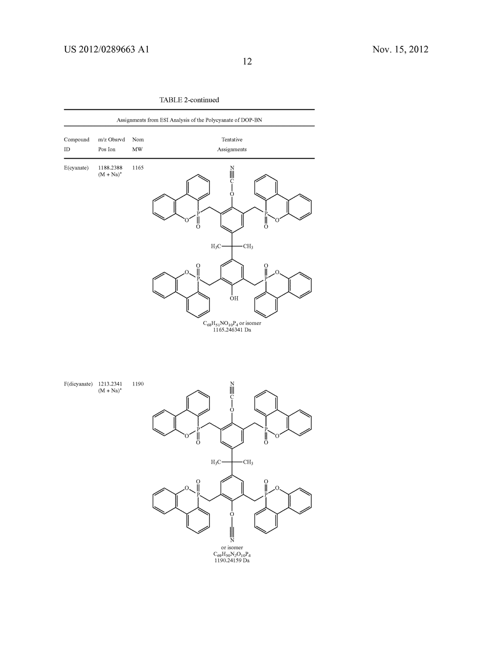 THERMOSETTING MONOMERS AND COMPOSITIONS CONTAINING PHOSPHORUS AND CYANATO     GROUPS - diagram, schematic, and image 15