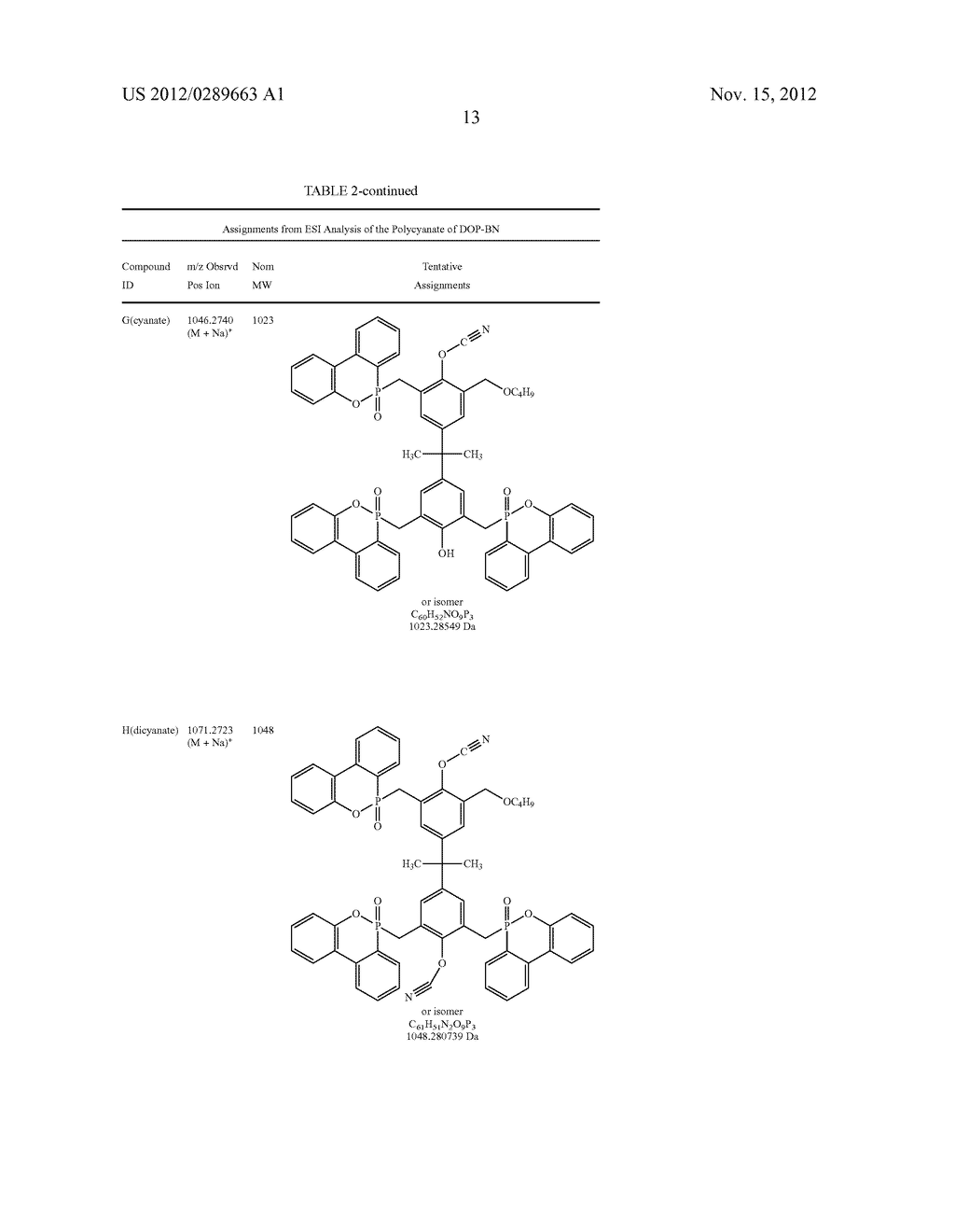 THERMOSETTING MONOMERS AND COMPOSITIONS CONTAINING PHOSPHORUS AND CYANATO     GROUPS - diagram, schematic, and image 16