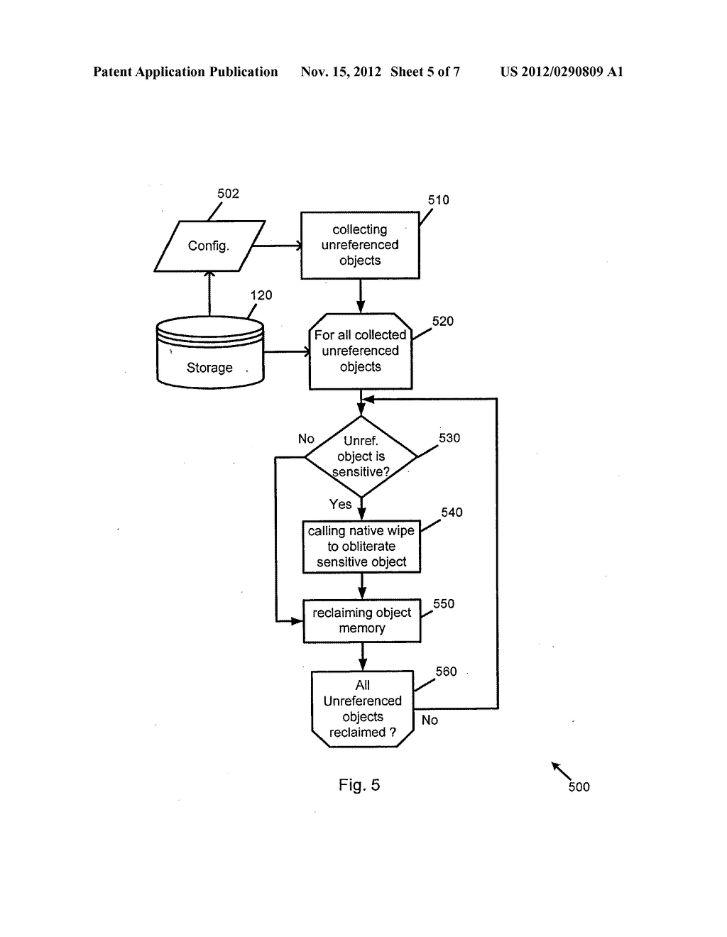 System and Method of Secure Garbage Collection on a Mobile Device - diagram, schematic, and image 06