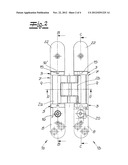 Door hinge for a hidden placement between a door leaf and door frame diagram and image