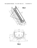 Assembly of an Overmolded Element Having Hooks and of a Mold Including a     Pedestal diagram and image