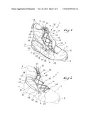 LOCKING DEVICE FOR LACE STRANDS, TIGHTENING SYSTEM HAVING SUCH DEVICE, AND     FOOTWEAR HAVING SUCH SYSTEM diagram and image