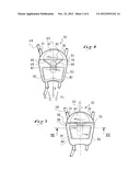 LOCKING DEVICE FOR LACE STRANDS, TIGHTENING SYSTEM HAVING SUCH DEVICE, AND     FOOTWEAR HAVING SUCH SYSTEM diagram and image