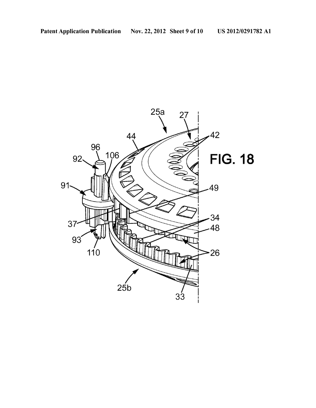 DEVICE FOR DISPENSING A PLURALITY OF UNITARY DOSES OF DRY POWDER, AND     INHALER COMPRISING SUCH DEVICE - diagram, schematic, and image 10