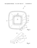 TAMPER-EVIDENT TAB ARRANGEMENT FOR THERMOFORMED PACKAGE diagram and image