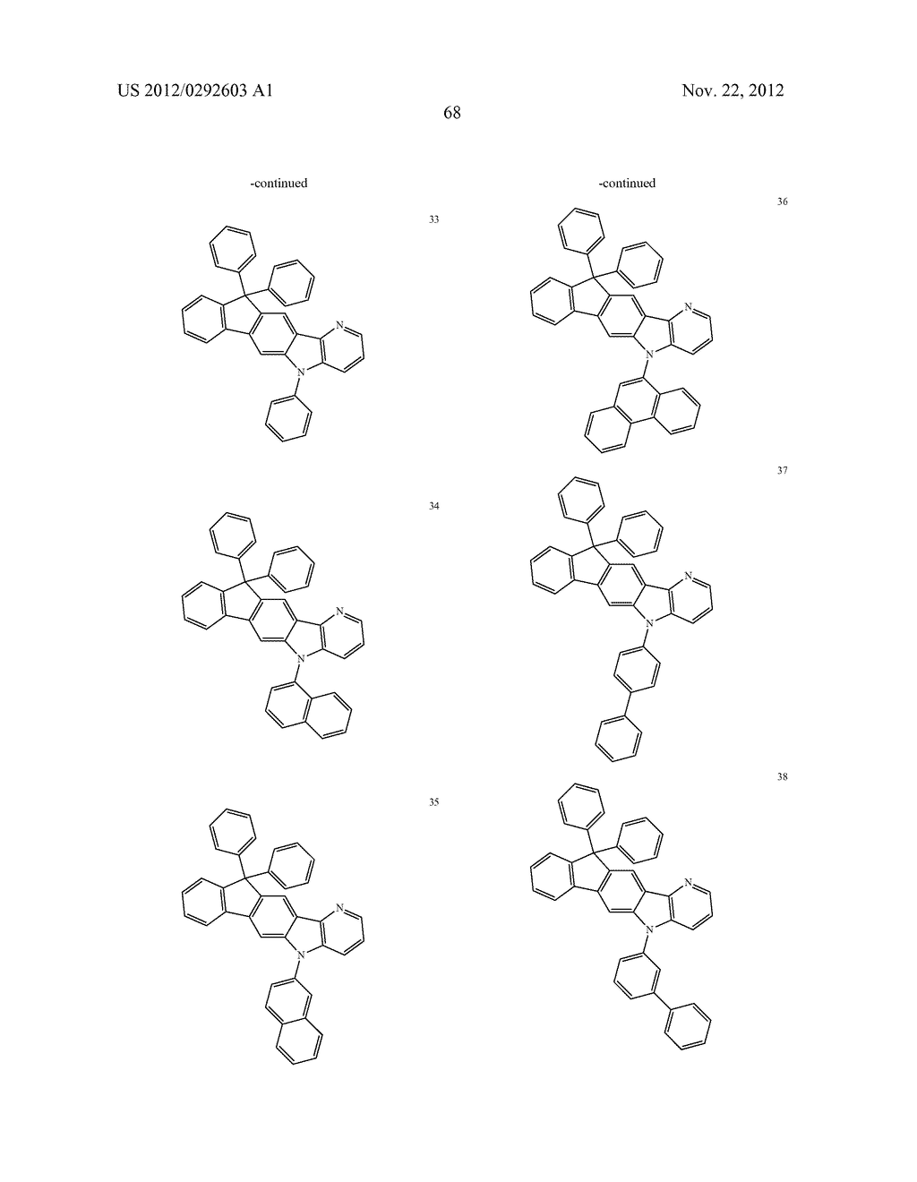 Heterocyclic compound, organic light-emitting device including the     heterocyclic compound, and flat display device including the organic     light-emitting device - diagram, schematic, and image 70